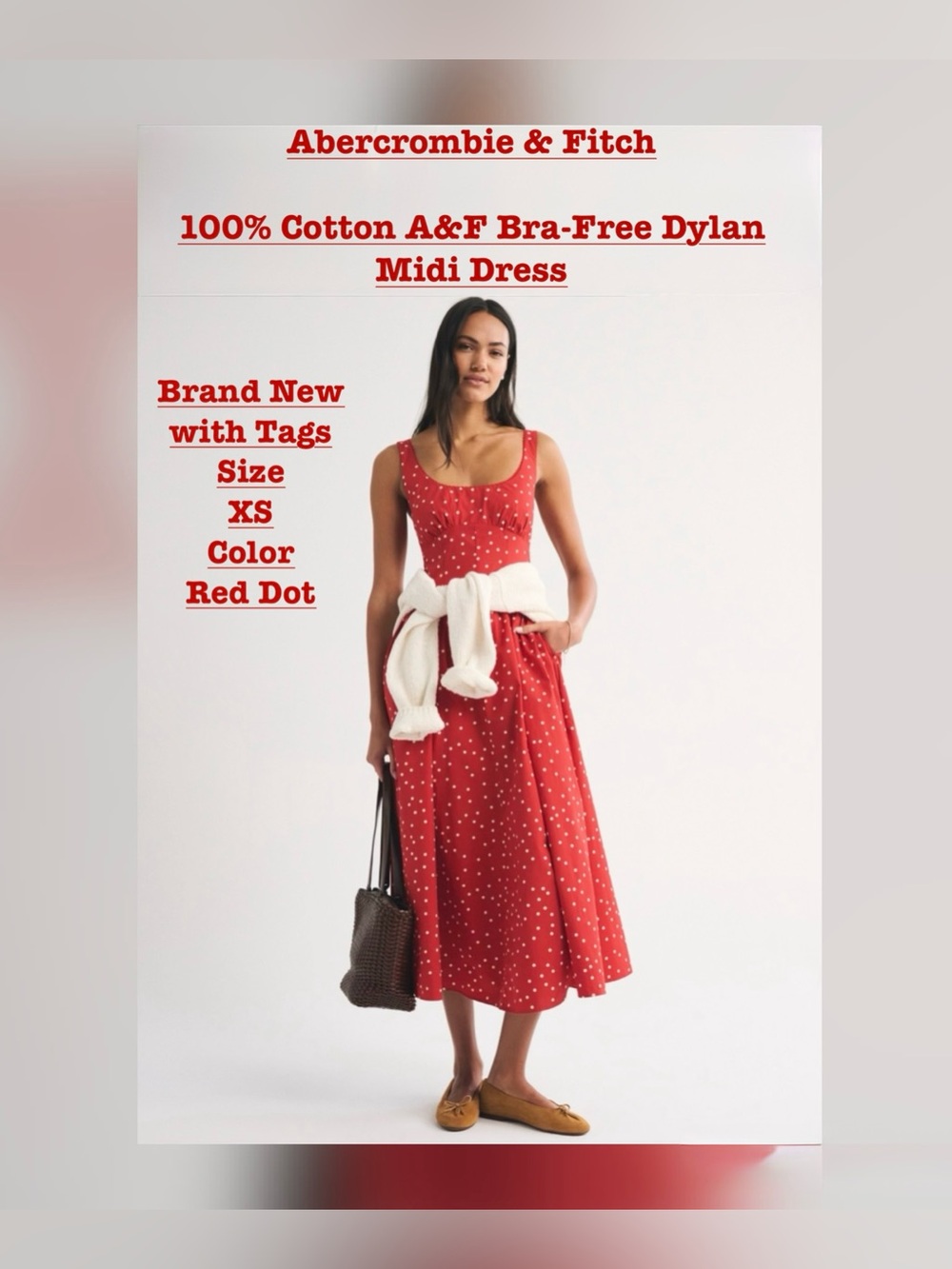 Abercrombie & Fitch Dylan Midi Dress Size XS
